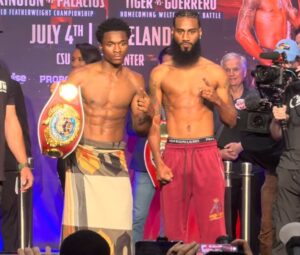 Abdullah Mason vs Albert Bell weigh in at Cleveland Ohio