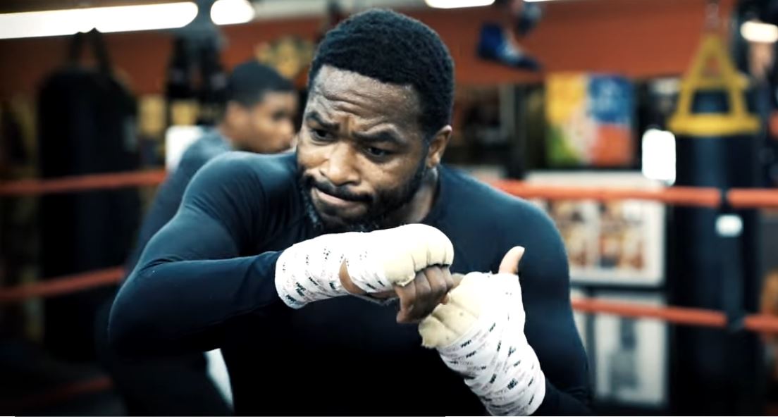 Adrien Broner Shadow Boxing for Bill Hutchinson fight