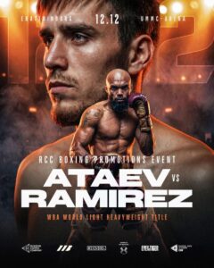 Albert Ramirez vs Sharabutdin Ataev fight poster