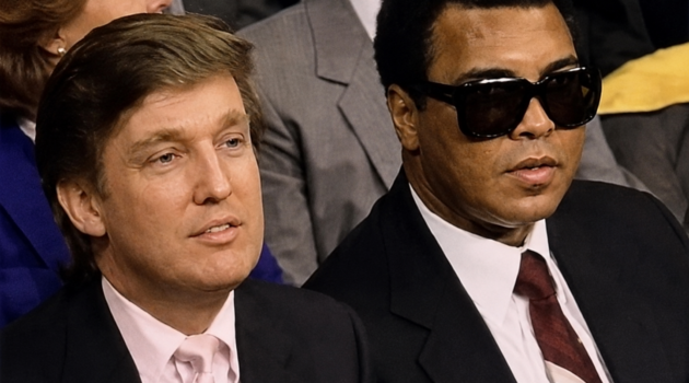 Donald Trump and Muhammad Ali at the fights