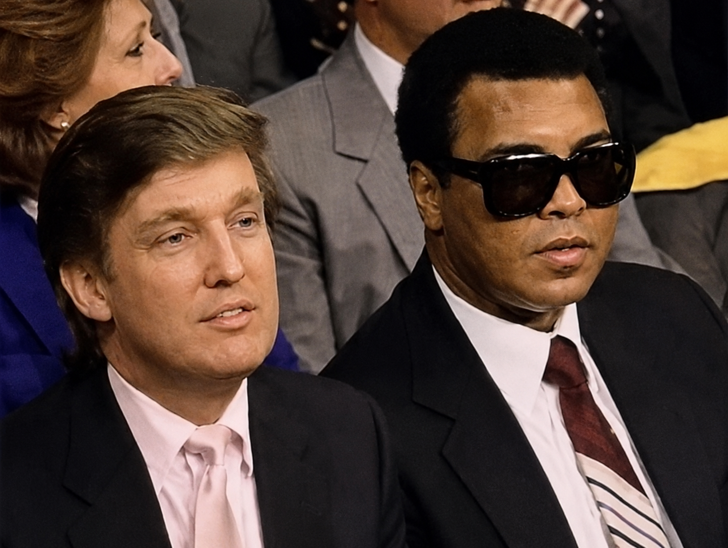 Donald Trump and Muhammad Ali at the fights