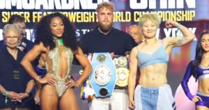 Alycia Baumgardner vs Bo Mi Re Shin weigh in on Thursday April 16, 2026