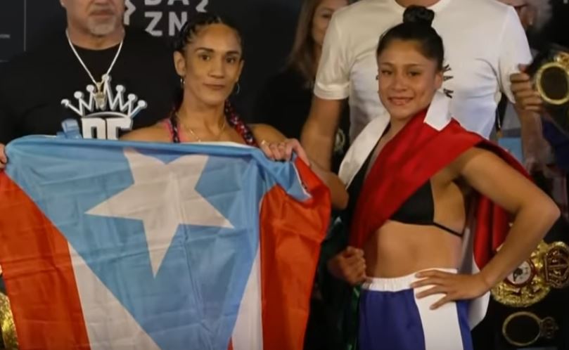 Amanda Serrano vs Erika Cruz fight weigh in 2023