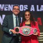 Champion amanda serrano with championship