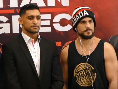 Amir Khan with Phil Lo Greco