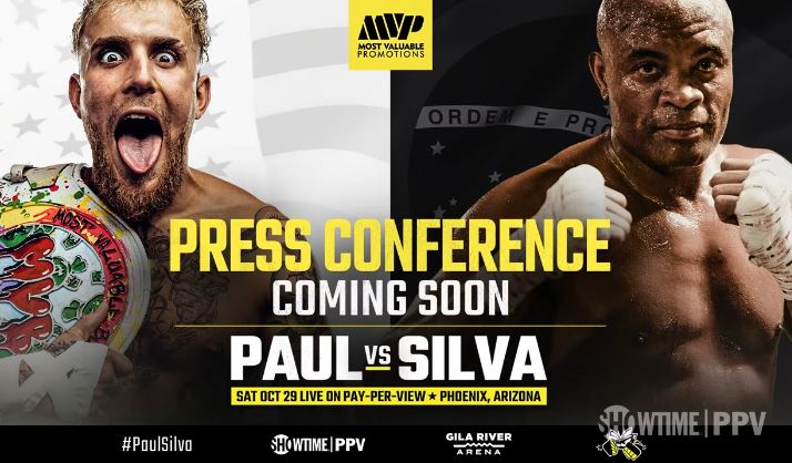 Jake Paul Anderson Silva fight press conference
