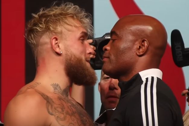 Jake Paul and Anderson Silva side by side