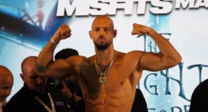 Andrew Tate Misfits boxing weigh in