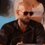 Andrew Tate at final fight press conference for Chase DeMoor fight