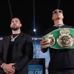 misfits boxing presser Andrew Tate vs Chase DeMoor