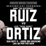 Andy Ruiz Jr. vs Luis Ortiz Fight poster FOX PPV