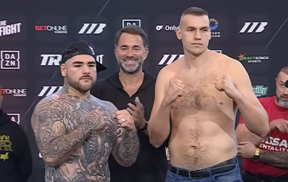 Andy Ruiz and Damian Knyba heavyweight weigh-in