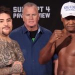 Andy Ruiz and Luis Ortiz fight weigh in photo