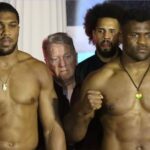 Anthony Joshua and Francis Ngannou in Arabia boxing