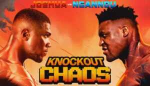 Anthony Joshua vs Francis Ngannou fight poster 2024