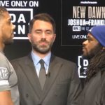 Anthony Joshua vs Jermaine Franklin face off year 2023