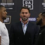 Anthony Joshua vs Jermaine Franklin press conference face off