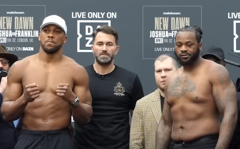 Anthony Joshua vs Jermaine Franklin Fight Weigh in 2023