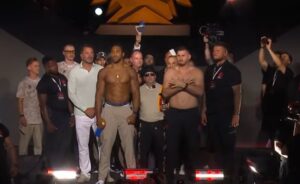 Anthony Joshua vs Kristian Prenga fight weigh in July 24