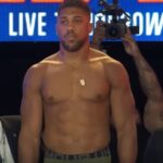 Anthony Joshua weigh in or IBF title fight with Daniel Dubois