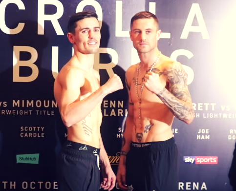 Crolla vs Burns Weigh in