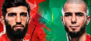 Arman Tsarukyan vs Muhammad Mokaev Hype Brazil Fight Poster