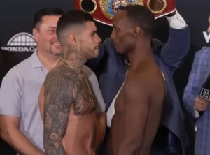 Arnold Barboza Jr. vs. Kenneth Sims Jr. weigh in stare down