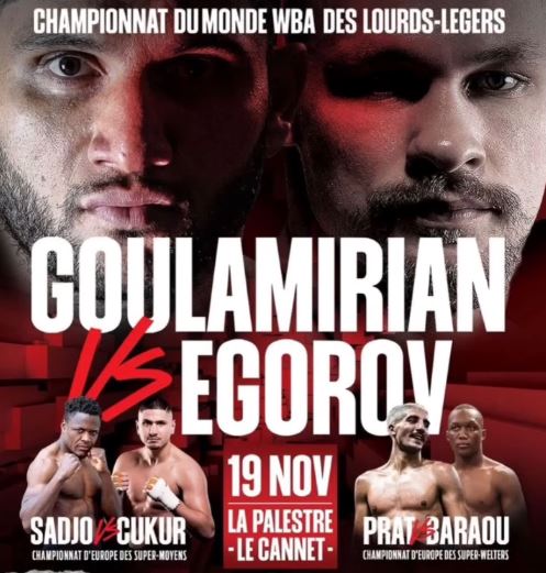 Arsen Goulamirian vs Aleksei Egorov November 19 2022