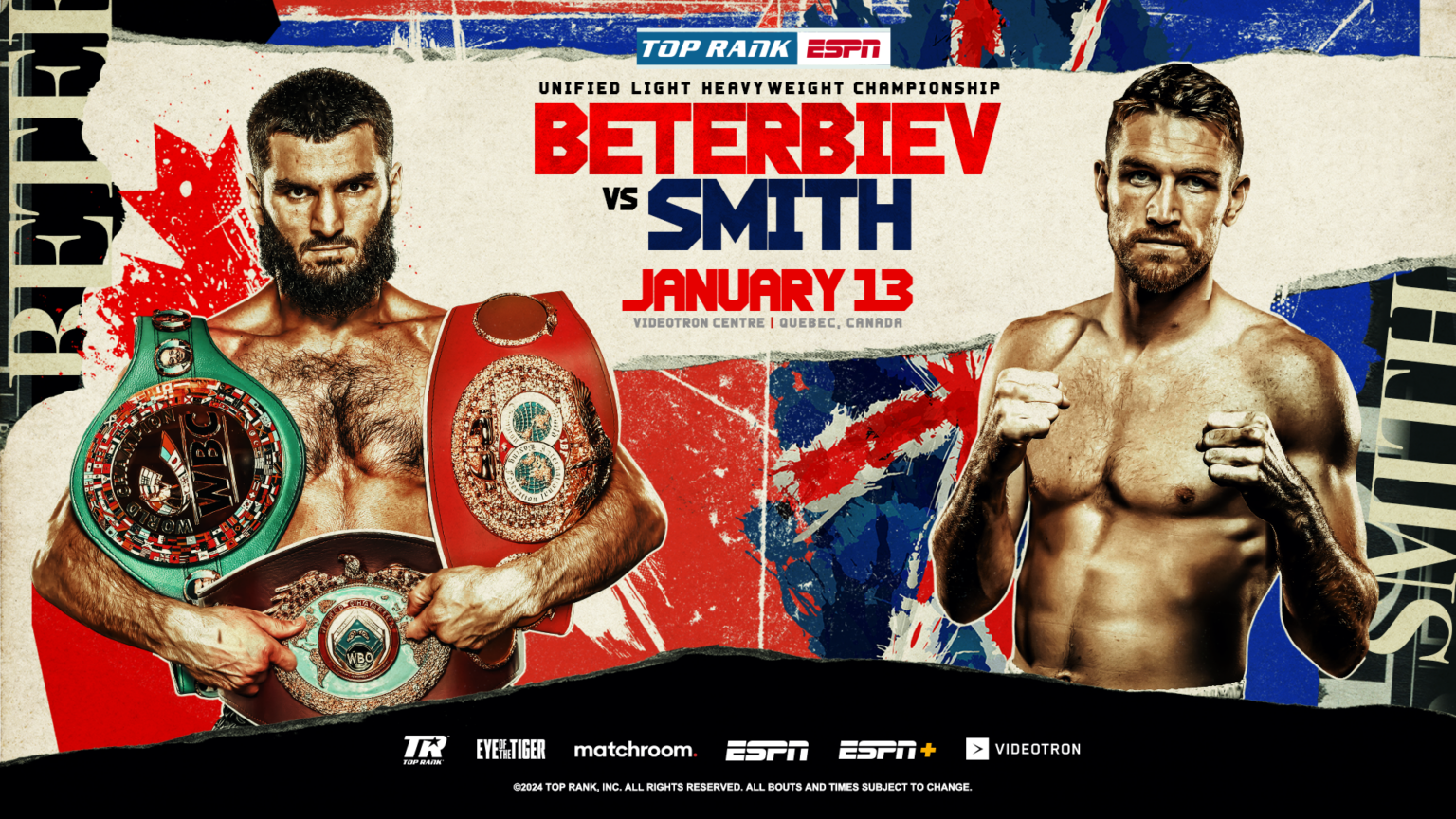 Artur Beterbiev vs Callum Smith Boxing January 13 2024