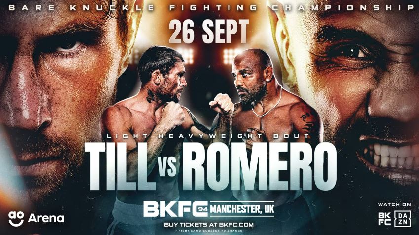 Bare Knuckle Fighting Championship Poster For Till vs Romero