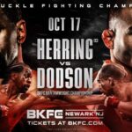 BKFC 95 Newark: Jamel Herring vs. John Dodson fight poster