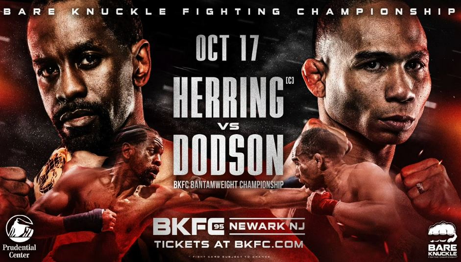 BKFC 95 Newark: Jamel Herring vs. John Dodson fight poster