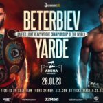 Artur Beterbiev vs. Anthony Yarde January 2023 fight poster