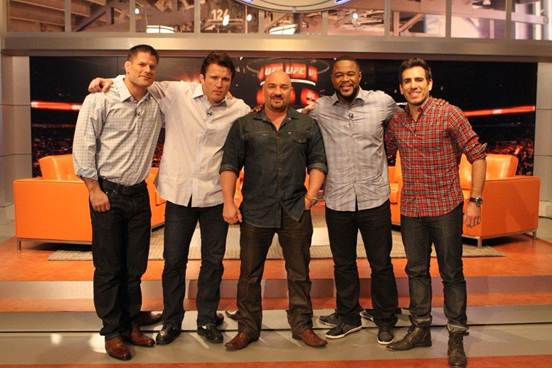 Brian Stann, Chael Sonnen, Jay Glazer, Rashad Evans and Kenny Florian.