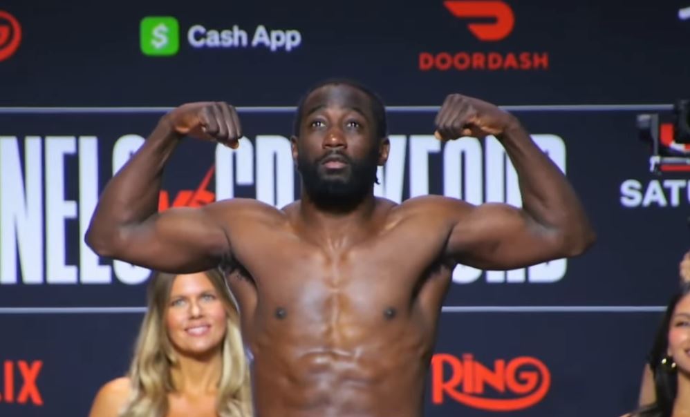 Terence Crawford weigh in for Canelo fight