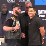 Caleb Plant and Armando Resendiz at Las Vegas Presser