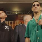 Mexican boxing star Canelo Alvarez and Puerto Rican boxer Edgar Berlanga