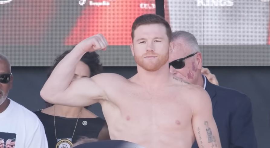 Canelo Alvarez boxer muscle Charlo weigh in