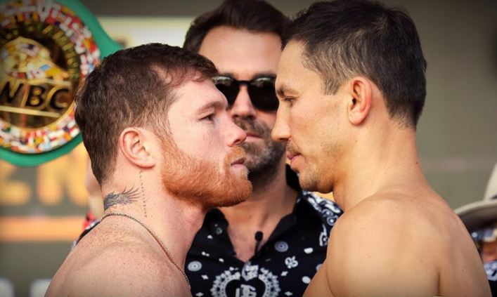 Canelo Alvarez vs Gennady GGG Golovkin Weigh in Face Off