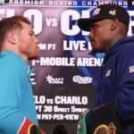 Canelo Alvarez and Jermell Charlo fight face off
