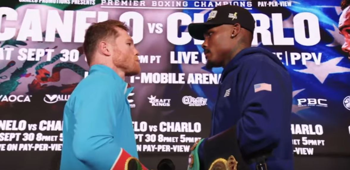 Canelo Alvarez and Jermell Charlo fight face off