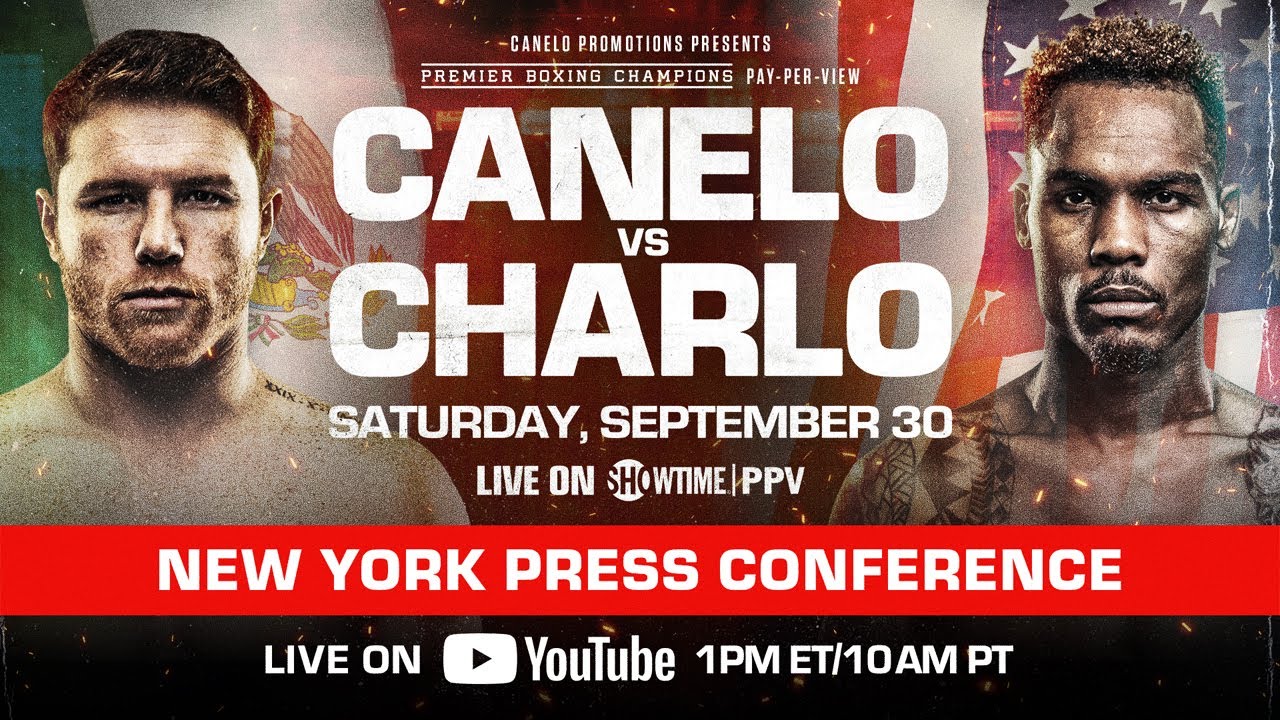 Canelo Alvarez vs. Jermell Charlo New York Press Conference Fight August 2023