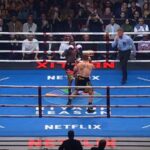 Canelo vs Crawford in the ring