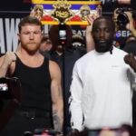 Canelo Alvarez and Terence Crawford in Las Vegas