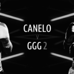 Canelo vs GGG black and white poster
