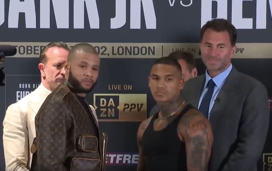 Chris Eubank and Conor Benn presser facdf