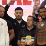 Chris Eubank Jr and Conor Benn weigh in