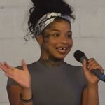 Chrisean Holy Hands Malone at the pre fight presser for her boxing debut