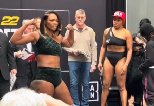 Claressa Shields vs Franchon Crews-Dezurn rematch weigh in