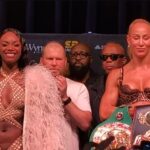 Claressa Shields vs Kaye Scott fight weigh in Atlanta, Georgia